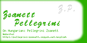 zsanett pellegrini business card